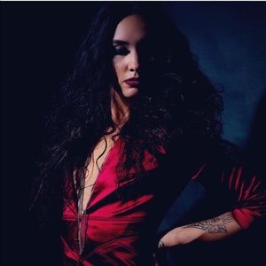 Red Silky Two Piece Suit